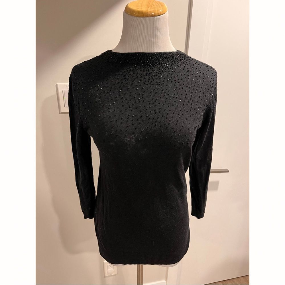 Talbots beaded sweater